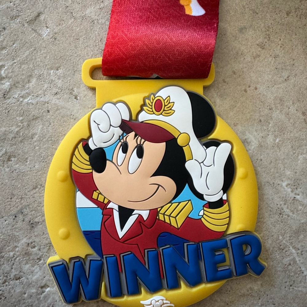 Disney Cruise Line Trivia Winner Medallion Featuring Captain Minnie